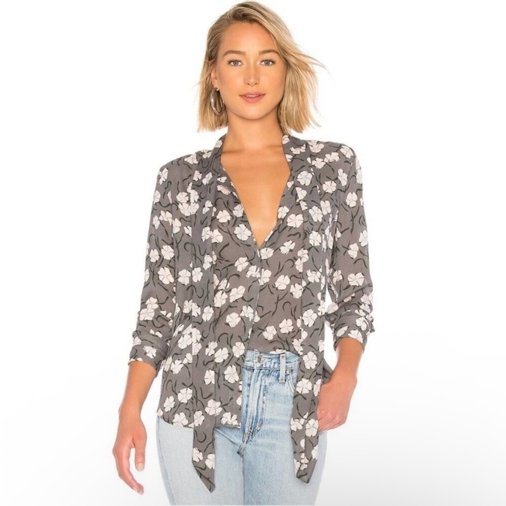 EQUIPMENT x Revolve Luis Silk Floral Blouse | Size S | 100% Silk